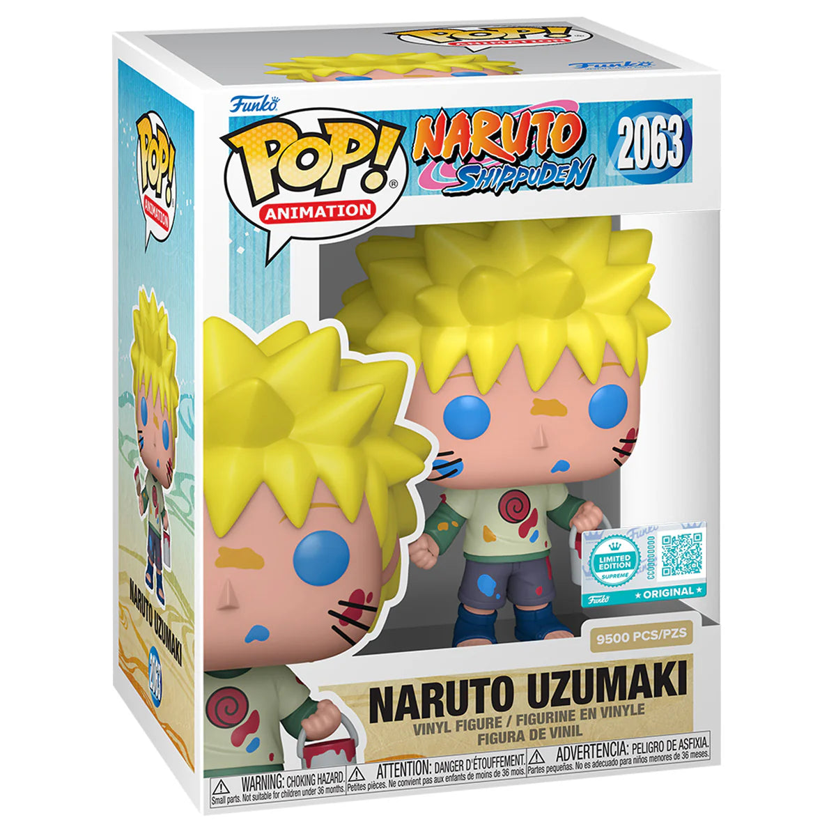 Funko Pop! Animation: Naruto Shippuden: Naruto Uzumaki (Paint) Supreme Limited Edition Viny #2063