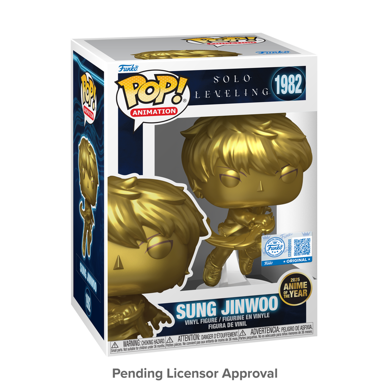 Funko Pop! Sung Jinwoo (Gold) with Pop! Protector #1982
