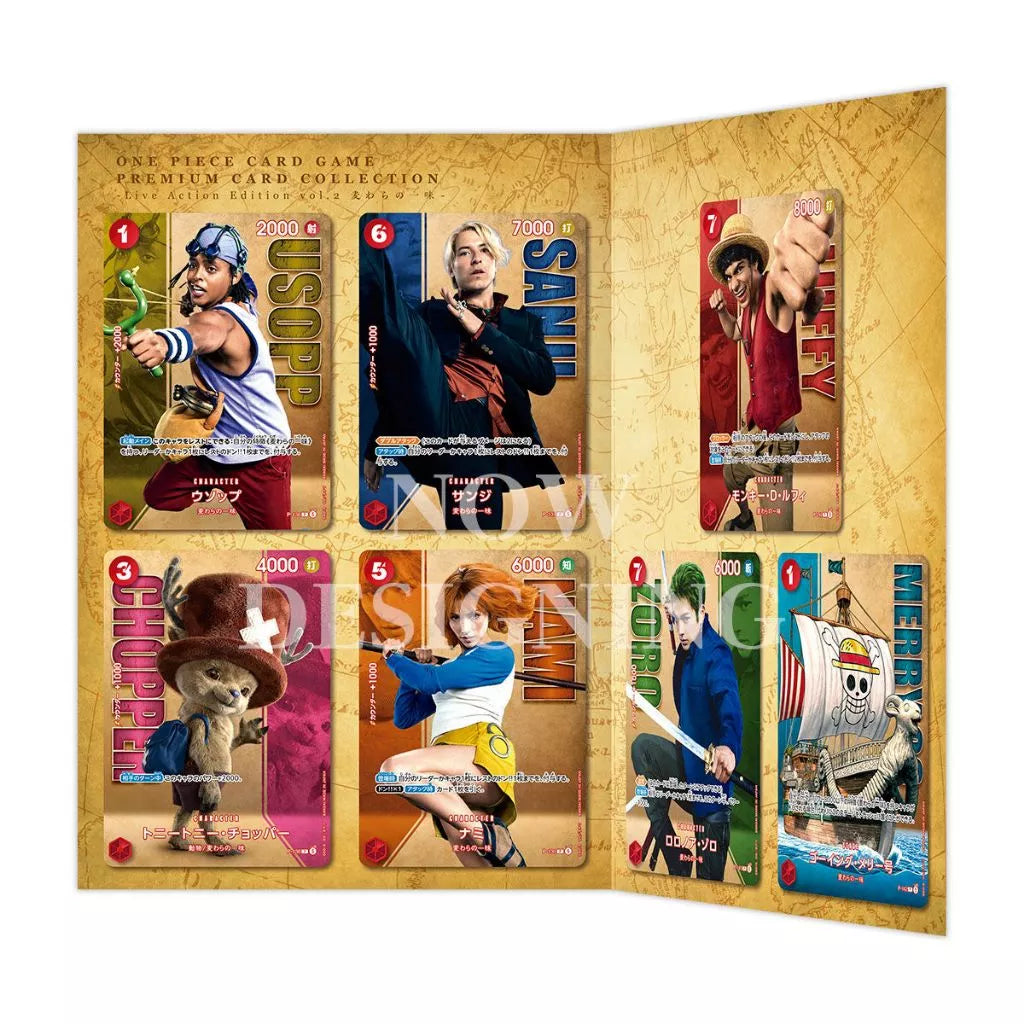 BANDAI One Piece Card game premium card collection -Live Action Edition Vol. 2 STRAW HAT CREW